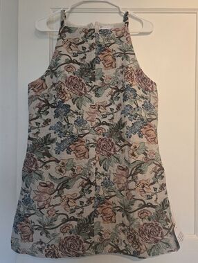 ASOS Floral Tapestry Halter Dress